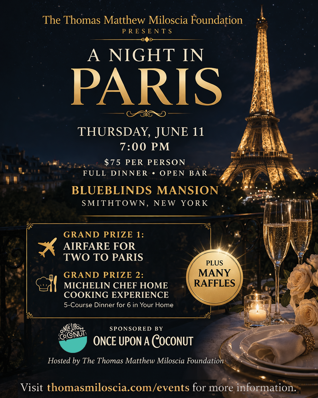 A NIGHT IN PARIS TICKETS NOW AVAILABLE!